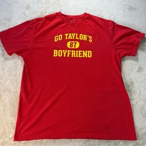 Go Taylor’s Boyfriend Travis Kelsey T Shirt Kanas city Chiefs size Large